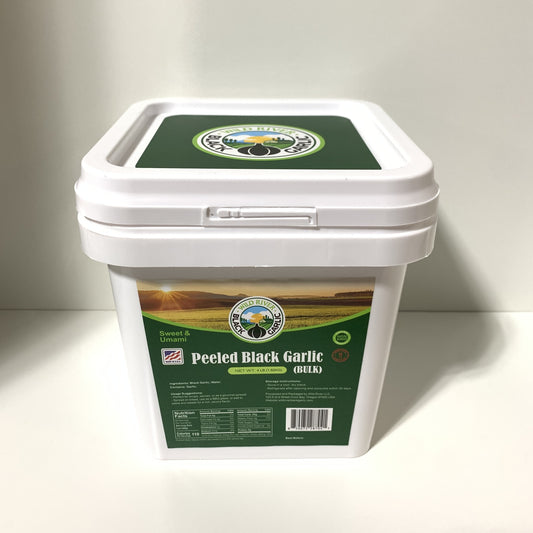 Peeled black garlic cloves 4 lb - Wild River Black Garlic