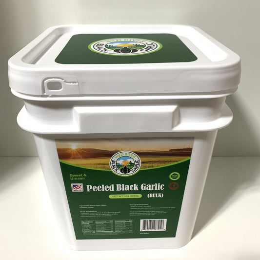 Peeled black garlic cloves 8 LB - Wild River Black Garlic