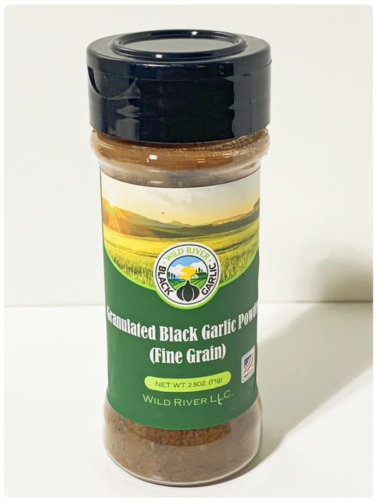 Granulated black garlic powder fine grain] 2.5 OZ - Wild River