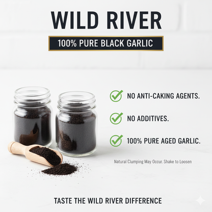 black garlic powder texture